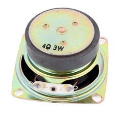 uxcell Multimedia 3W 3 Watt 4 Ohm 52mm Dia Aluminum Internal Magnet silver