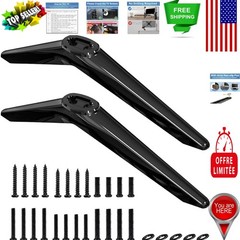 Durable TCL TV Replacement Legs – Black ABS for 28-65 Inch TVs, Non-Slip Design