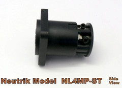 NEUTRIK NL4MP-ST 4-Pole SPEAKON Panel Mount Locking w/ Screw Terminals