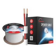 Speaker Cable Indoor 18AWG 18/2 CL3/CMR In-Wall Oxygen Free Copper Wire 500FT