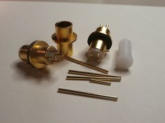 STANDARD HEADSHELL 4 PIN CONNECTOR GOLD PLATED FOR TURNTABLE MADE In Italy