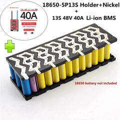5P 13S DIY battery Holder & Strip Nickel & 13S 48V 40A Daly Li-ion BMS