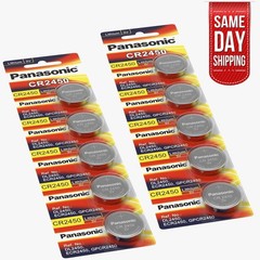 LOT 2-4-10NEW Panasonic LITHIUM BATTERY ECR2450 CR2450 BR2450 2450 3VButton Cell
