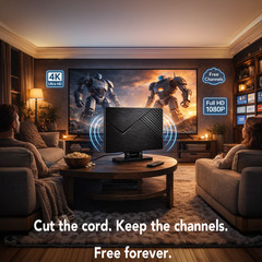Five Star Flat Panel Indoor TV Antenna – 4K Ready for Local Channels Long Range