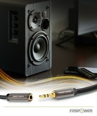 FosPower 3 6 10 15 25FT 3.5mm Male Female Headphone Stereo Audio Extension Cable