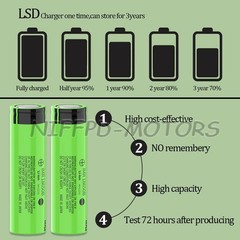 18650 Battery for 1/2/4/6 Pack 3.7 Volt 18650 Rechargeable 3000mAh