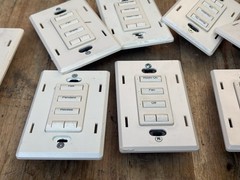 Lutron At-Nb-None Q26SM 3 Button +L/R Keypad Lot Of 9Units