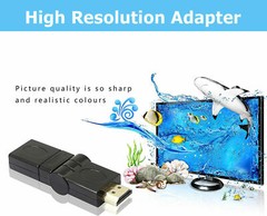 HDMI Male to Female Right Angle Connector Adapter 90 180 270 360 degrees