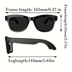 AI-powered smart music glasses with a camera, supporting 1080p HD video recordin