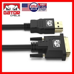 DVI-D 24+1 to HDMI Dual Link Cable Male Gold HDTV PC 1080P Display Adaptor 6FT