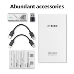 FiiO KA13 DAC HiFi Lossless Balanced DSD256 Decoding Headphone Amp (Silver)