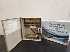 Professional Surveillance Power Distribution Box,30A, 18 outputs.TR C12VDC09P10A