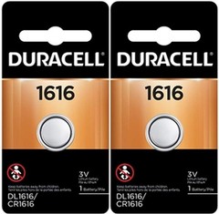 1616 DL1616 CR1616 DL1616B2PK Coin Cell Watch Battery 3.0 Volt Lithium 2 Count