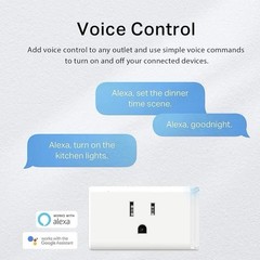 TP-Link Kasa HS103P3 Smart WiFi Plug Alexa Google Home Outlet 15A White 3 Pack