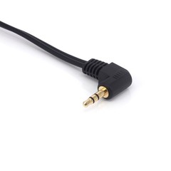 0.6FT 20cm 90 Degree Right-Angled 3.5mm (Mini) 1/8″ TRS Stereo Male to Dual F…