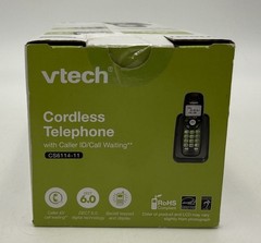 VTECH CS6114-11 DECT6.0 Cordless Phone with Caller ID/Call Waiting (Black) ~ New