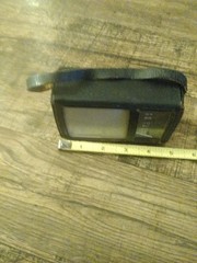 Vintage pocket Transistor radio vintage Hong Kong W Leather Case