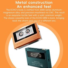 FiiO Echo Retro Hi-Res Portable DAP, Dual DAC, Bluetooth, 4.4mm outp (Sky Blue)