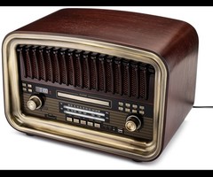 SoundBeast All-in-One Vintage Style Radio, AM/FM, CD, Bluetooth, USB, Aux, SD