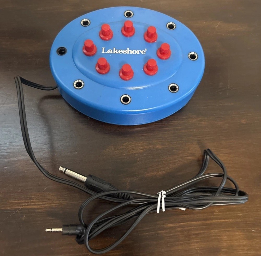 Lakeshore 8-Position Headset Headphone Junction Box Listening Center Audiobooks