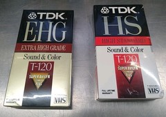 2 TDK VHS Blank Video Tape 6 hours High Standard & Extra High Grade NEW SEALED