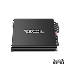 Recoil A DI1200-4 Full-Range Class-D 4-Channel Car Audio Amplifier, 2400 Watts