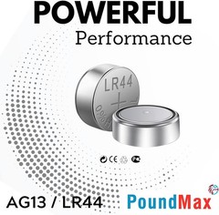 10 x AG13 LR44 1.5 V Alkaline Button Cell Battery