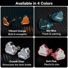7Hz x Crinacle Zero:2 Updated 10mm Dynamic Driver IEM Wired Earbuds for Musician