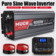 4000W RV LCD USB Inversores de corriente para coche CC 24V a CA 110V Barco