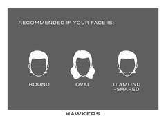 Hawkers Idle – Polarized Rectangular Sunglasses – Unisex Adults Grey · Black