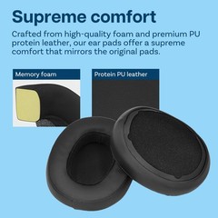 Replacement Ear Pads for Skullcandy Crusher Wireless/Evo – Memory Foam Black