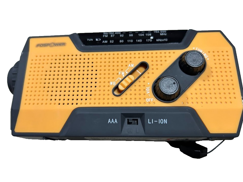 FosPower Emergency Hand Crank Radio