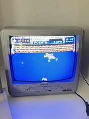 Sanyo TV 13″ DS13204 Front A/V Inputs Retro Gaming w/Remote Working-Coaxial Con