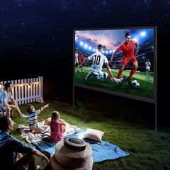 VEVOR Projector Screen with Stand 100 inch 16:9 4K 1080 HD Movie Screen Bar Feet