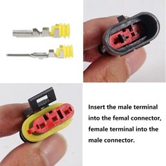 708Pcs Car Automotive Waterproof Electrical Wire Connector Plug 1-6 Pin Kit Set