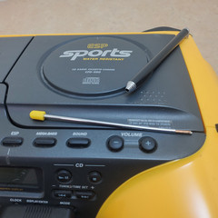 Sony ESP Sports Water Resistant CD Radio Cassette-Corder CFD-980 Yellow Boombox