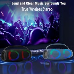 Rechargeable Portable Bluetooth Wireless HIFI Speaker AUX/USB/TF Card Super Bass
