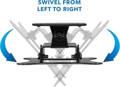 Mount-It! Small TV Monitor Wall Mount Swivel and Tilt VESA Wall (weight 44 Ibs)