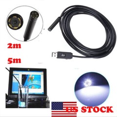 2m/5m 3in1 USB 6 LED Endoscope HD Cams Inspection Camera For Android/Laptop/PC