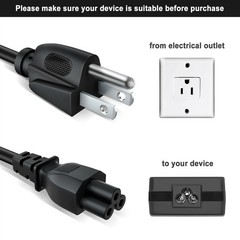 6ft UL AC Power Cord For WiiM Vibelink Amp V-AMP-001 100W Power Amplifier