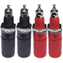 CESS Amplifier Terminal Connector Binding Post Banana Plug 1.8 inches, Red