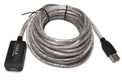 USB 2.0 Type A Male to Female Extension Signal Booster Cable Cord 25FT 50 FT