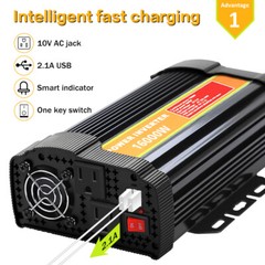 16000W 6000W 4000W Car Power Inverter DC 12V To AC 110V Solar Converter US