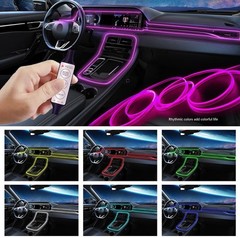 5m Car Ambient Light USB 5V LED Strip Sound Active Multicolor for Home Car