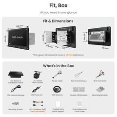 ATOTO 10.1″ Android Car Stereo 2 DIN GPS GenAI AI voice assistant DSP/FM Camera