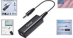 Effortless Plug-and-Play Ground Loop Isolator with 3.5mm Audio Cable Included