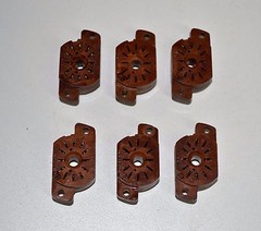 IN-12 + SOCKETS 6PCS SUPER SET used nixie tubes IN-12A IN-12B IN12 IN12B IN12