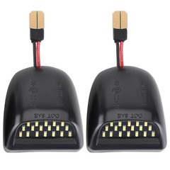 2x Bright White LED Tag License Plate Light Rear For 99-13 Chevy Silverado 1500