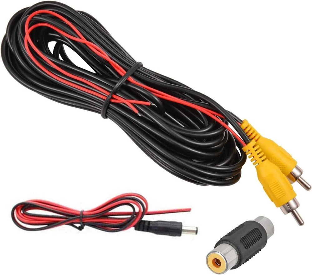 20′ Car Video RCA Extension Cable Auto Rear View Backup Parking Camera Wire Cord