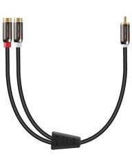 FosPower 8in 1RCA Male to 2RCA Female Stereo Audio Adapter Cable Cord Plugs